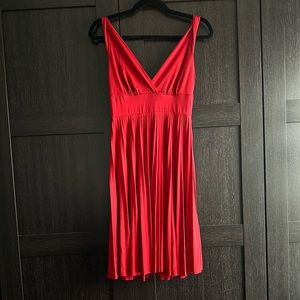 Vintage Y2K Red Pleated Dress